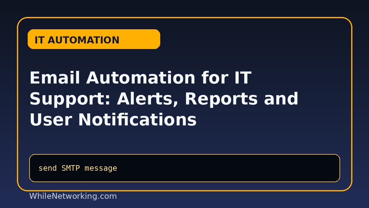 Email Automation for IT Support: Alerts, Reports and User Notifications featured image