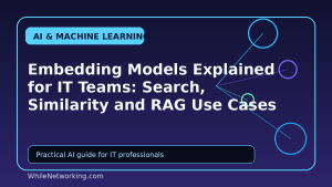 Embedding Models Explained for IT Teams: Search, Similarity and RAG Use Cases