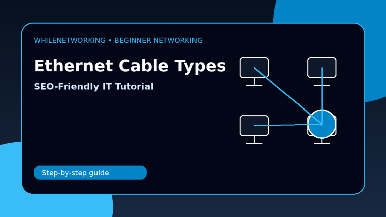 Ethernet cable types Cat5e Cat6 Cat6a explained beginner networking tutorial