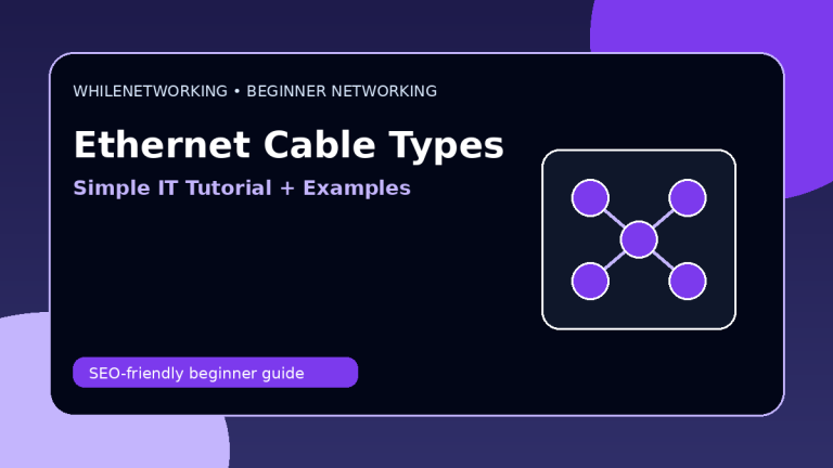 Ethernet cable types Cat5e Cat6 Cat6a explained for beginners