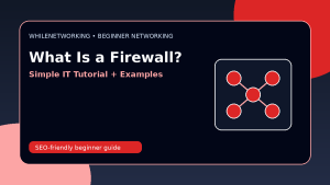 What is a firewall beginner network security basics tutorial