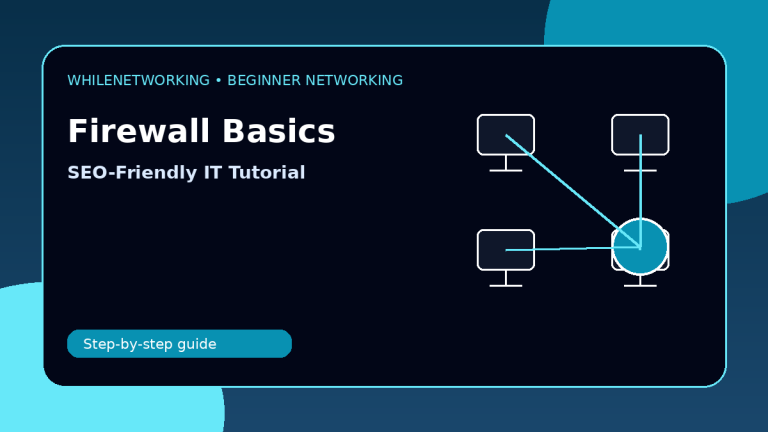 Firewall basics for beginners how firewalls protect a network