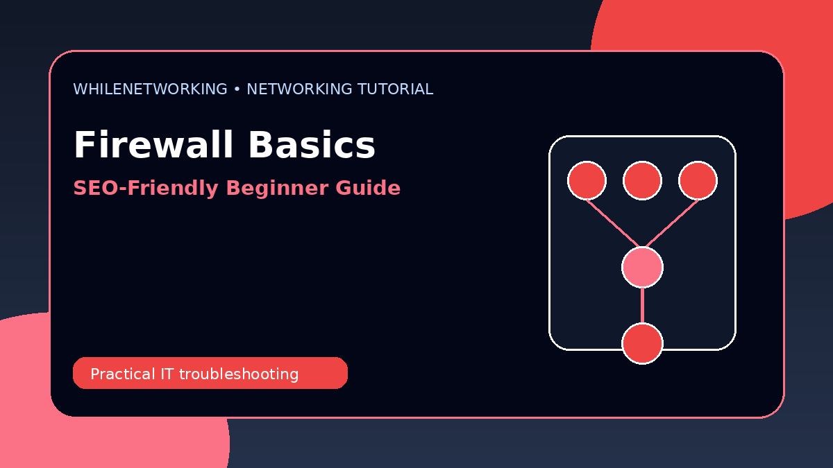 Firewall basics for IT beginners rules ports and network security tutorial