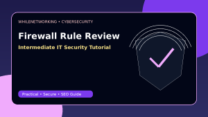 Firewall rule review checklist for network security teams