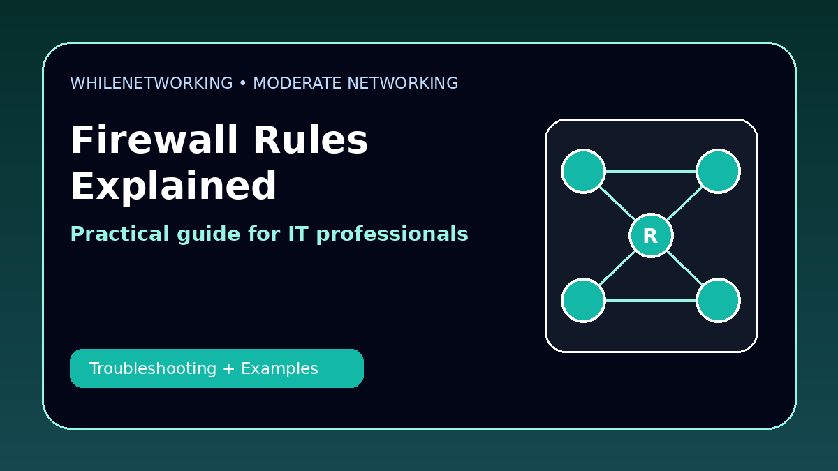 Firewall rules explained inbound outbound allow deny for IT teams