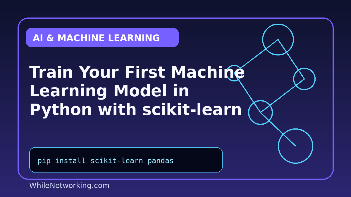 Train Your First Machine Learning Model in Python with scikit-learn