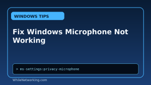 Fix Windows Microphone Not Working featured image