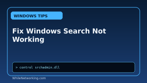 Fix Windows Search Not Working featured image