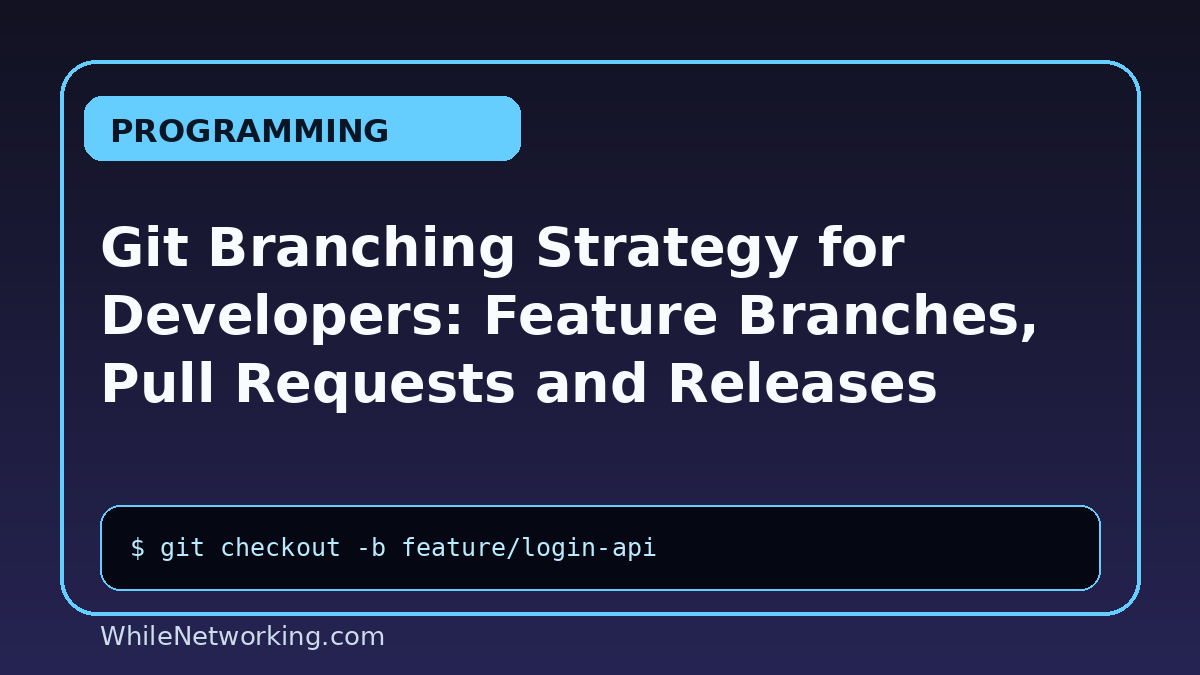 Git Branching Strategy for Developers: Feature Branches, Pull Requests and Releases