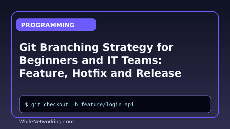 Git Branching Strategy for Beginners and IT Teams: Feature, Hotfix and Release Branches