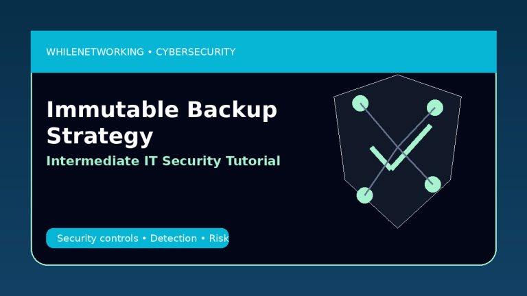 Immutable backup strategy for ransomware recovery planning and cyber resilience