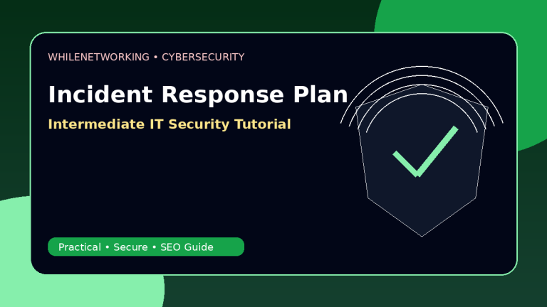 Incident response plan for IT teams preparation containment recovery