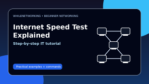 Internet speed test explained download upload ping jitter beginner networking guide