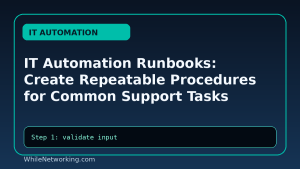 IT Automation Runbooks: Create Repeatable Procedures for Common Support Tasks