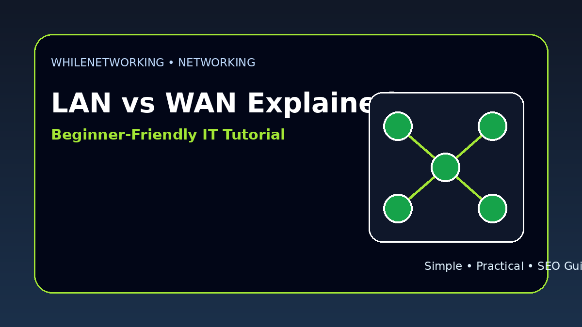LAN vs WAN explained beginner networking guide for IT professionals