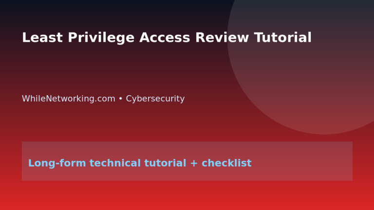 Least Privilege Access Review Tutorial featured image