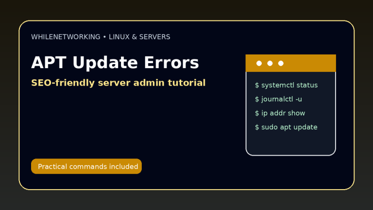 Linux server package repository troubleshooting apt update errors explained