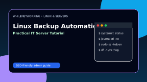 Linux server backup automation with rsync and cron practical guide