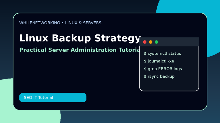 Linux backup strategy for small servers rsync snapshots and recovery planning