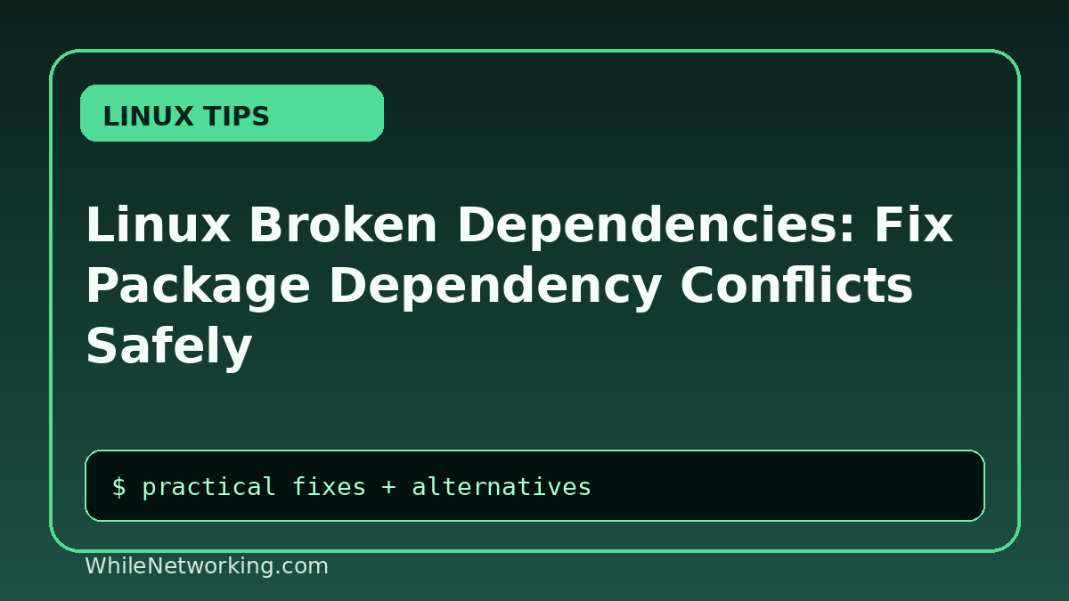 Linux Broken Dependencies: Fix Package Dependency Conflicts Safely