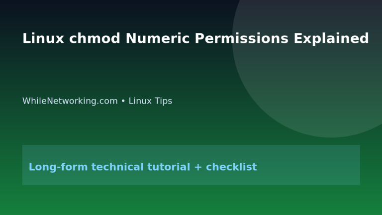 Linux chmod Numeric Permissions Explained featured image