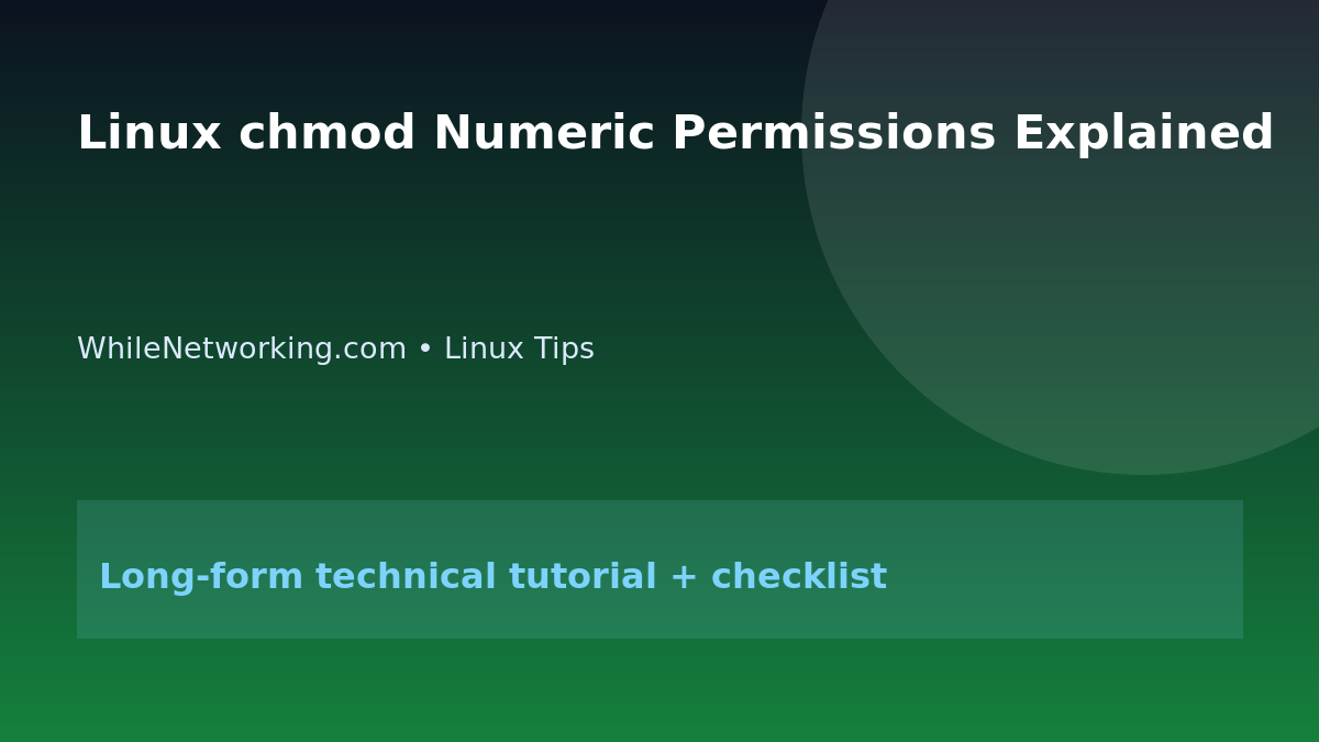 Linux chmod Numeric Permissions Explained featured image