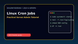 Linux cron jobs tutorial schedule tasks automate server work