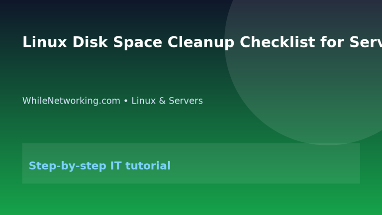 Linux Disk Space Cleanup Checklist for Server Administrators featured image
