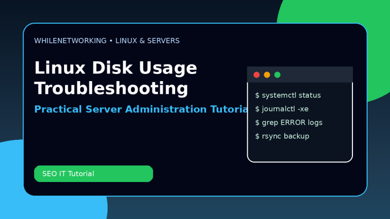 Linux disk usage troubleshooting find large files and clean server storage safely