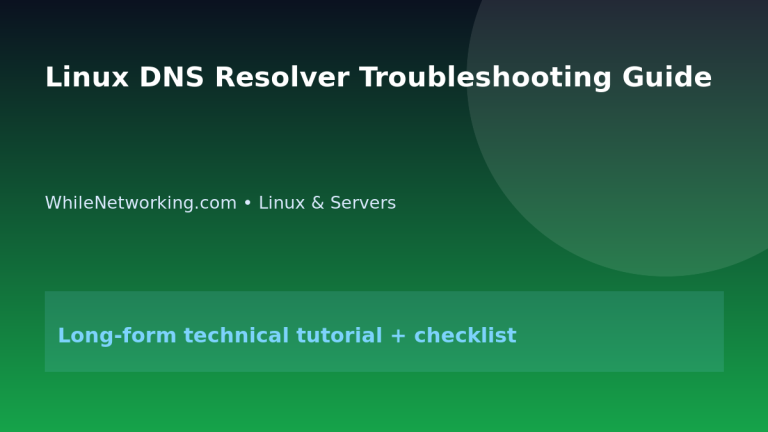 Linux DNS Resolver Troubleshooting Guide featured image