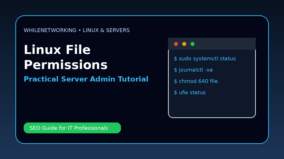 Linux file permissions chmod chown chgrp tutorial for server admins