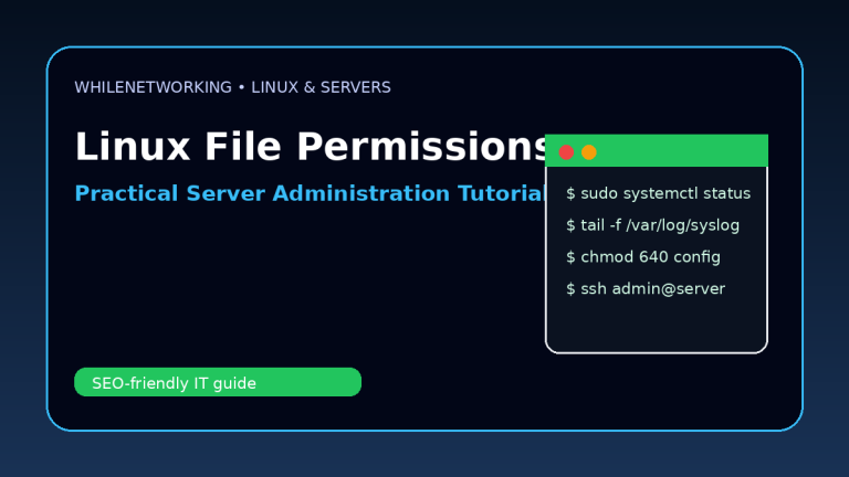 Linux file permissions chmod chown practical server examples tutorial
