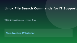 Linux File Search Commands for IT Support Beginners featured image