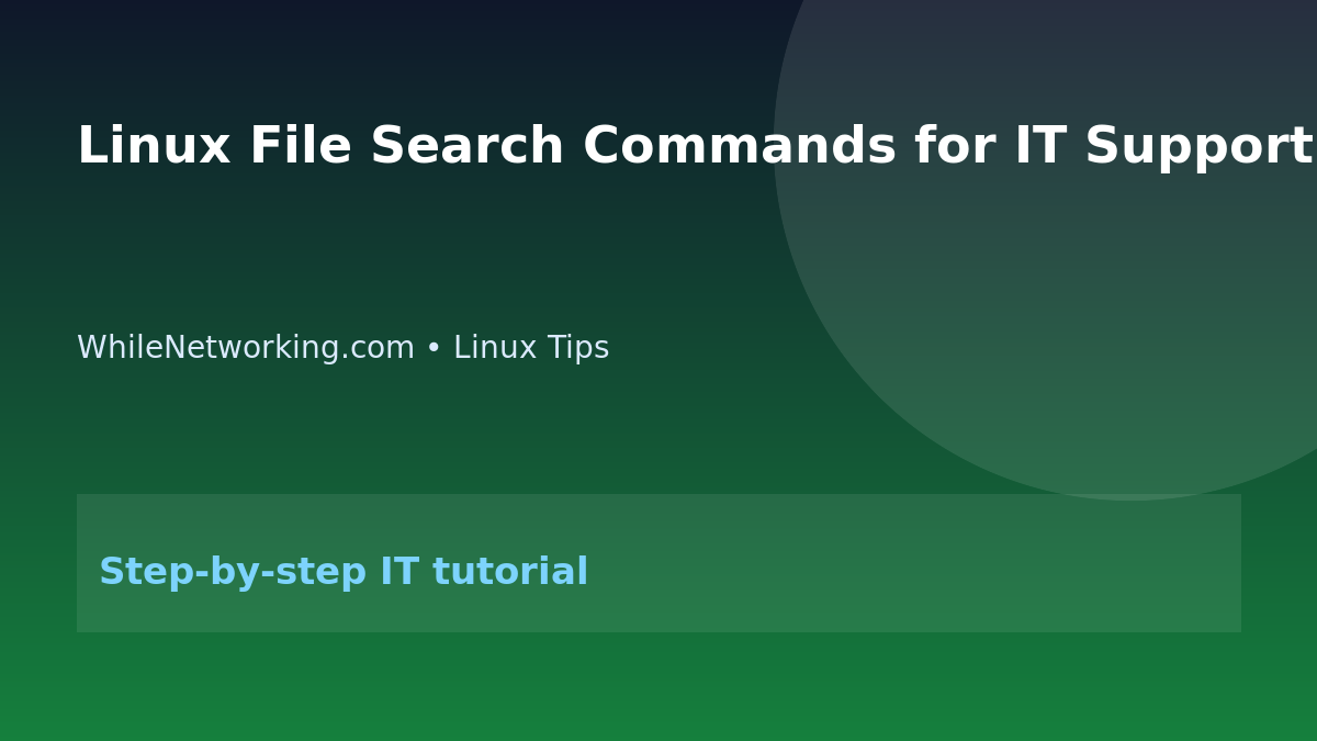 Linux File Search Commands for IT Support Beginners featured image