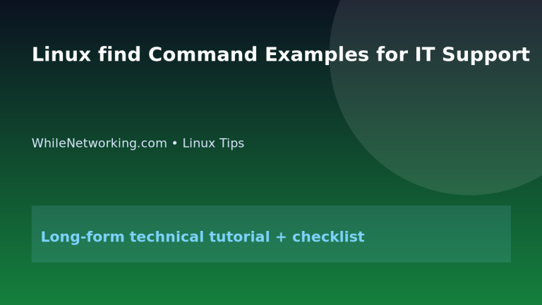 Linux find Command Examples for IT Support featured image