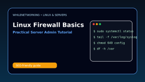 Linux firewall basics UFW firewalld iptables server security tutorial