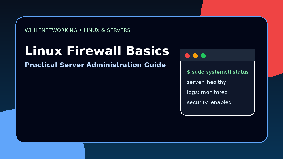 Linux firewall basics UFW ports server security IT support tutorial