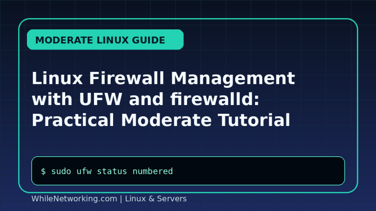 Linux Firewall Management with UFW and firewalld: Practical Moderate Tutorial