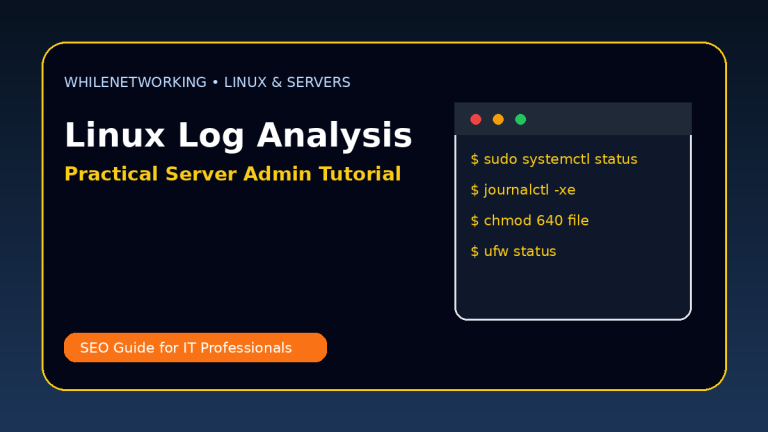 Linux log analysis server troubleshooting journalctl syslog auth log tutorial