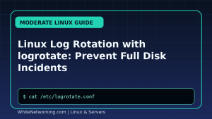Linux Log Rotation with logrotate: Prevent Full Disk Incidents