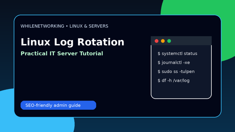 Linux log rotation explained logrotate server logs tutorial
