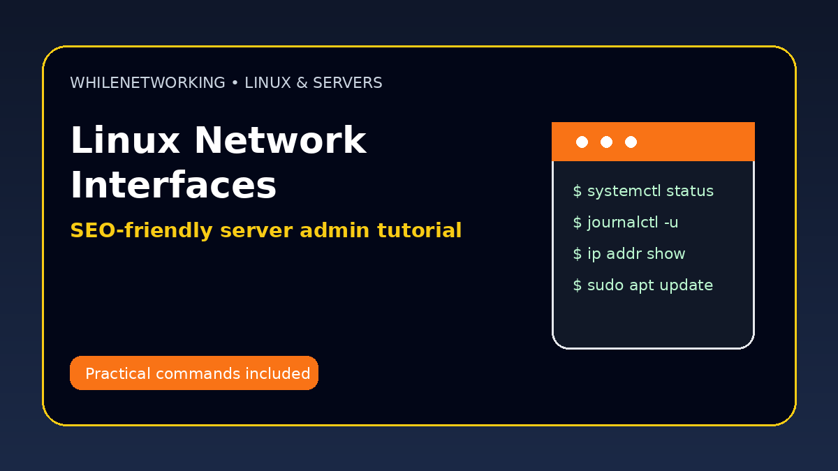 Linux server network interfaces ip addr netplan troubleshooting tutorial