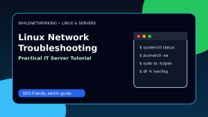Linux network troubleshooting commands ss ip ping dig traceroute guide