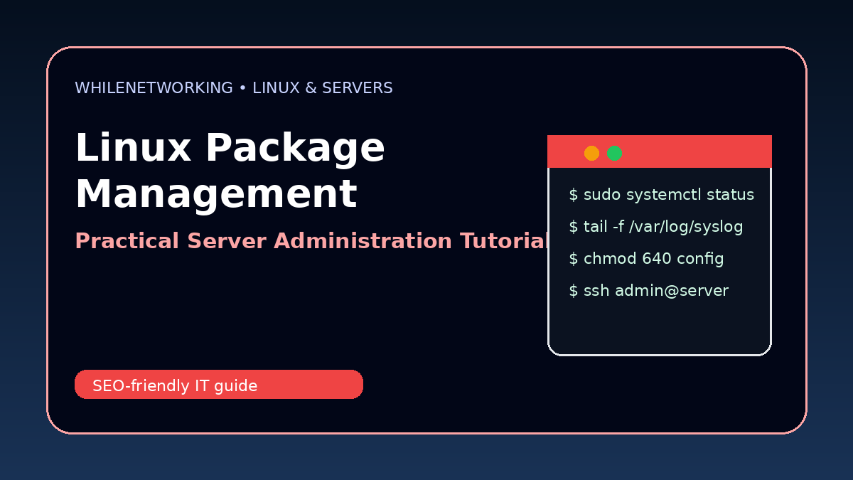 Linux package management apt dnf yum guide for server administrators