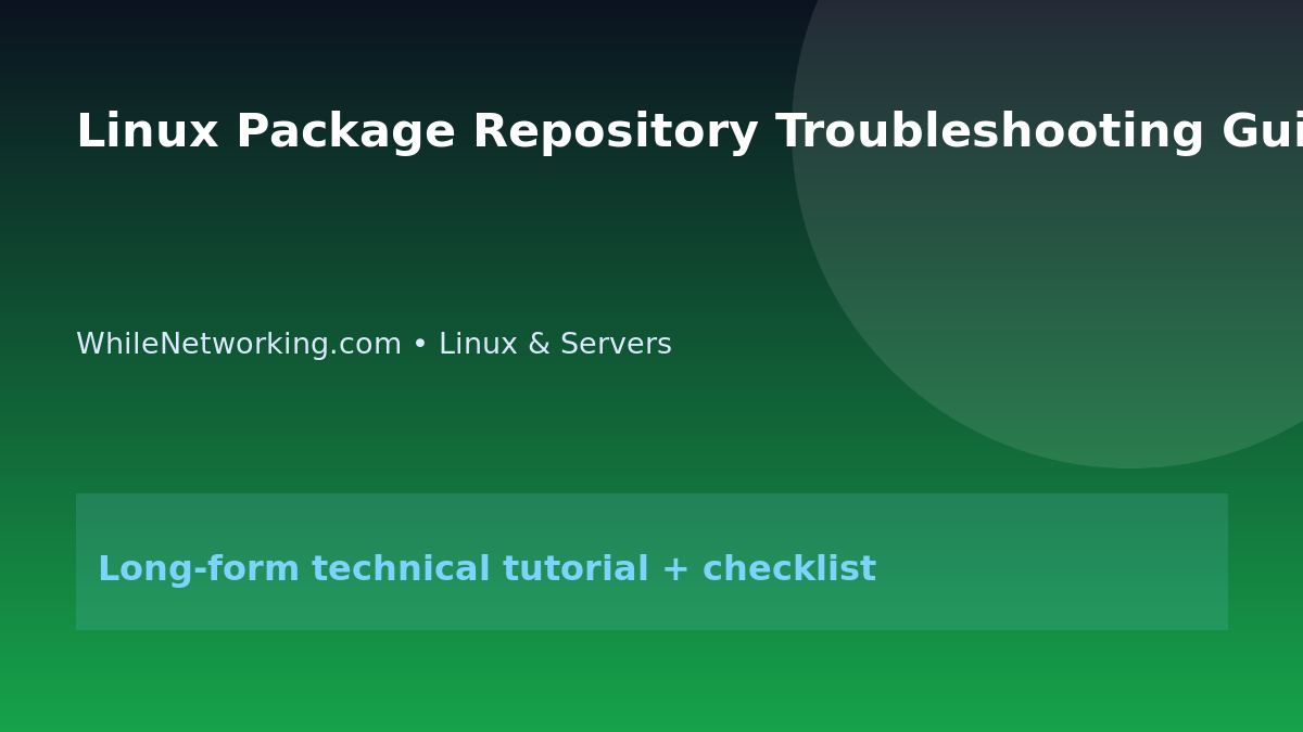 Linux Package Repository Troubleshooting Guide featured image