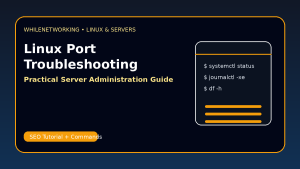Linux server port troubleshooting find listening ports and blocked services