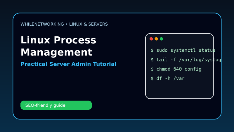 Linux process management ps top htop kill nice explained tutorial