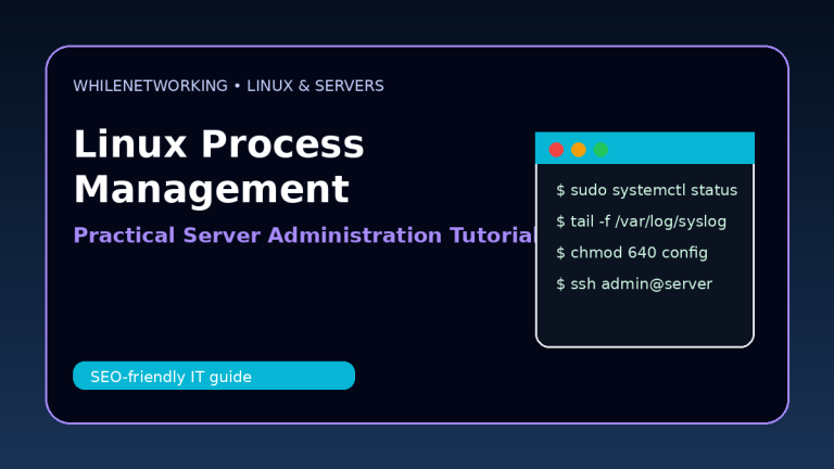 Linux process management ps top htop kill systemctl server tutorial