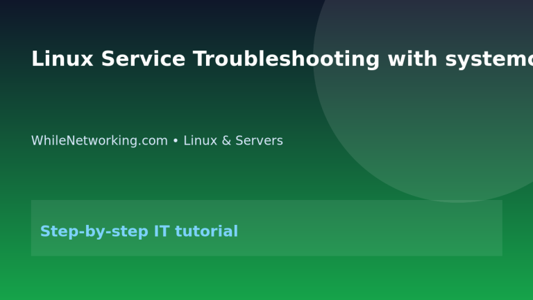 Linux Service Troubleshooting with systemctl and journalctl featured image