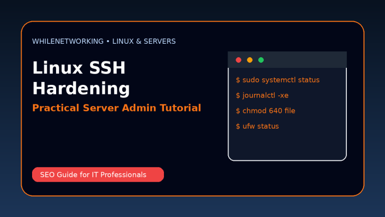 Linux SSH hardening guide secure remote server access step by step